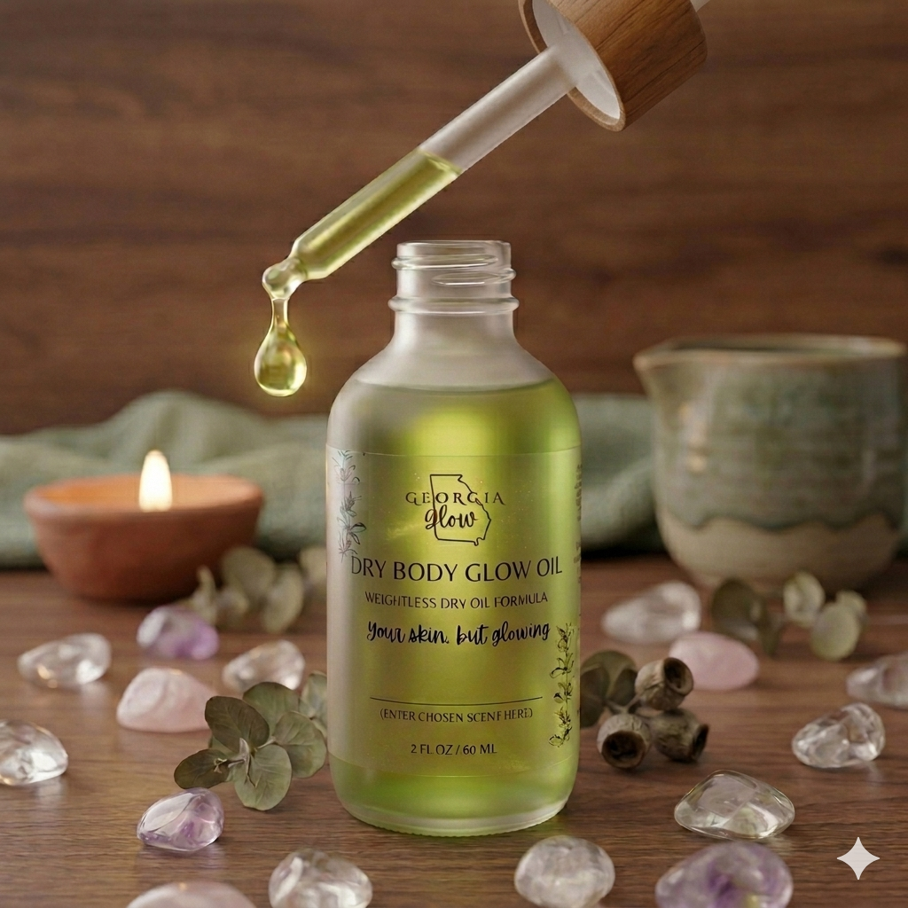 Dry Body Glow Oil | Lightweight Hydrating Body Oil for Radiant Skin - Georgia Glow